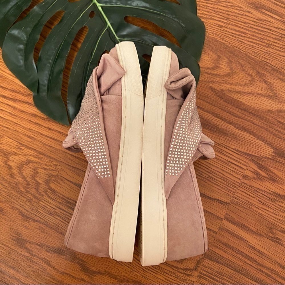Vince Camuto Pink Barita Studded Slip On Sneakers - Picture 3 of 6